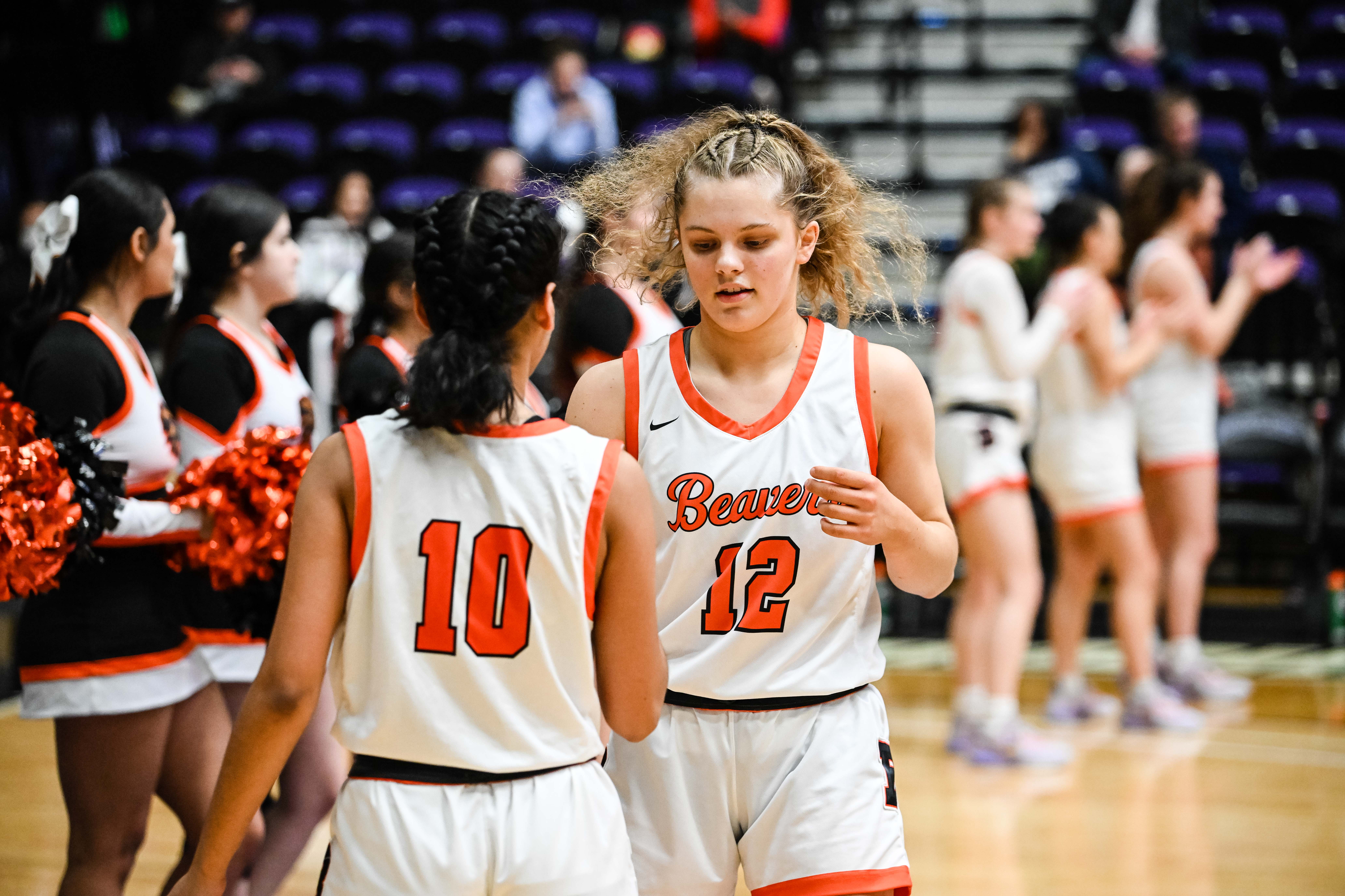 Clackamas Beaverton 6A Oregon girls basketball quarterfinal Naji Saker 1 -7